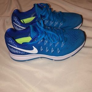 Blue Nike Zoom Pegasus 33 Running Shoes